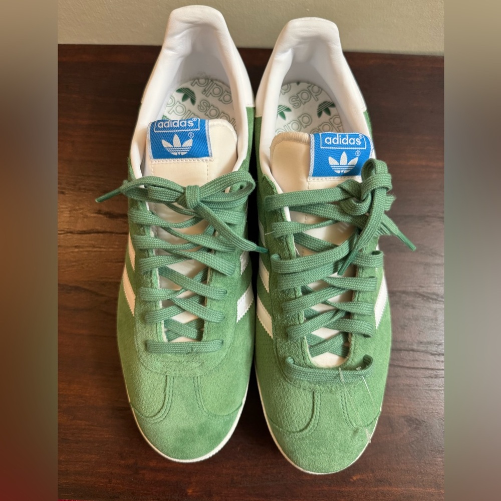 Adidas Gazelle Suede Green/White – Men’s Size 12 – NEW - Picture 3 of 11